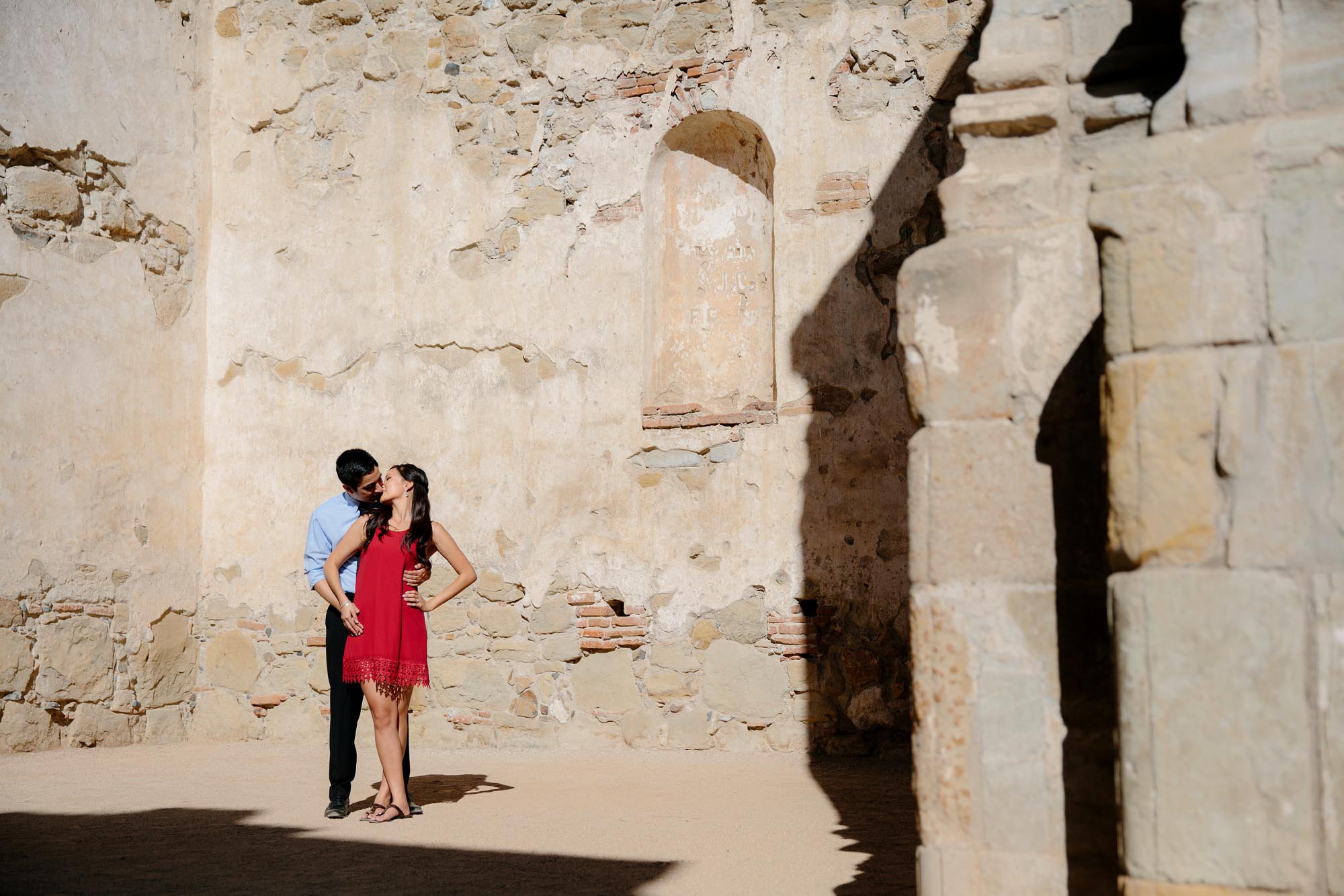 San Juan Capistrano Mission Engagement Kevin Le Vu Wedding Photography-10