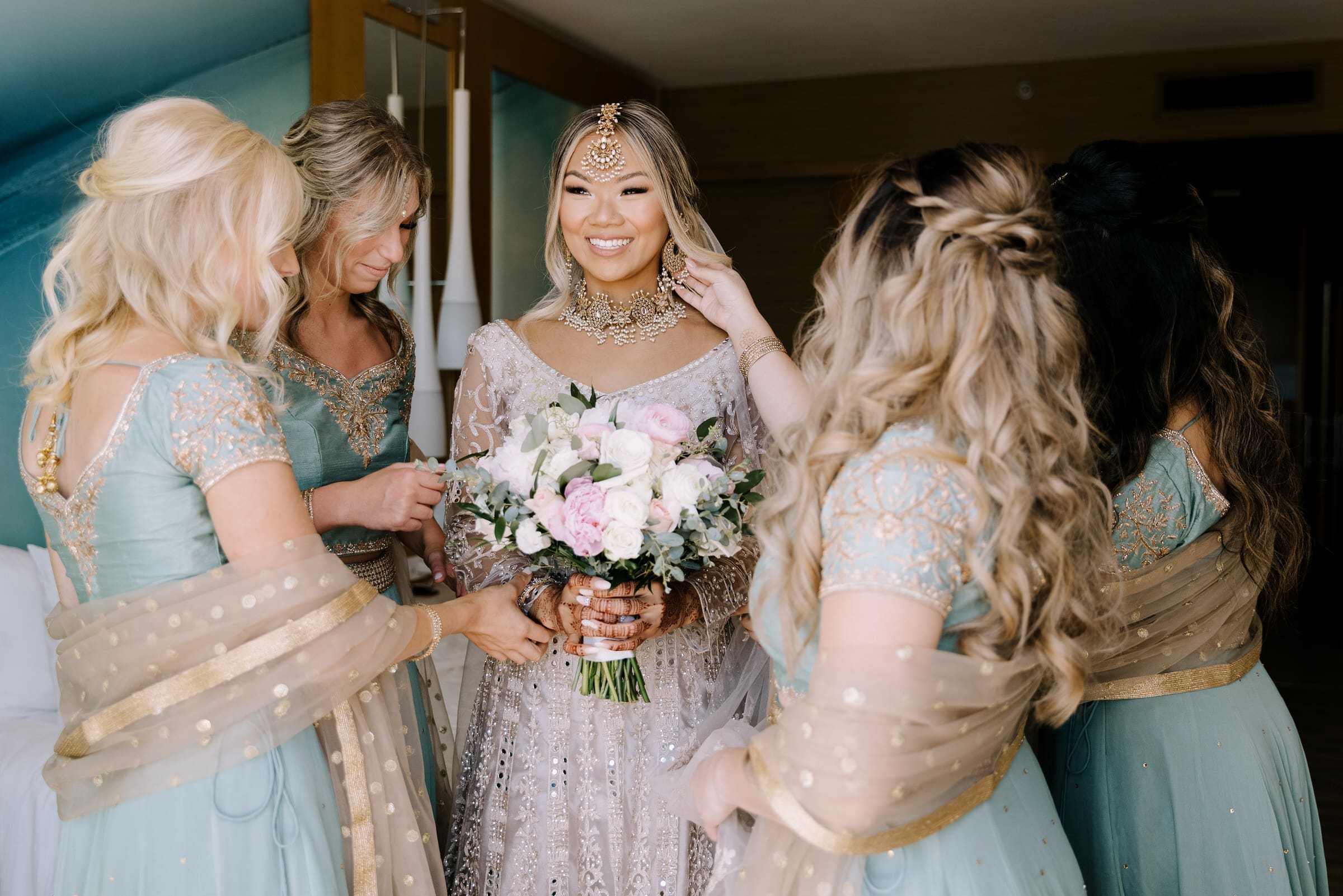 Oceanfront wedding ceremony at Paséa Hotel & Spa overlooking Huntington Beach.